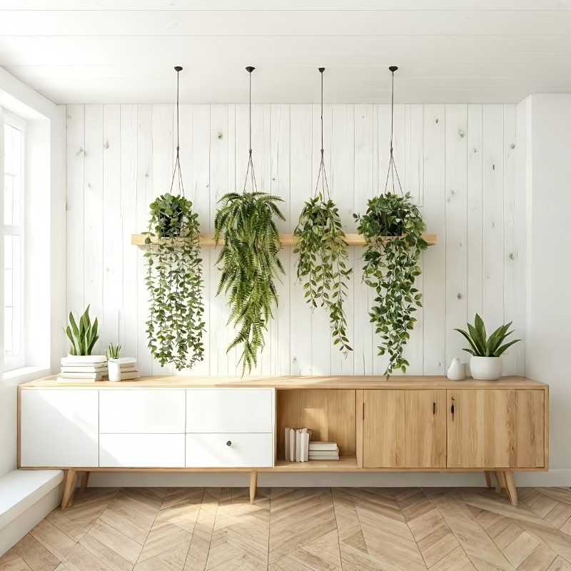 String Of Pearls Plant - Zestaw 4 szt. wiszących roślin, realistyczne