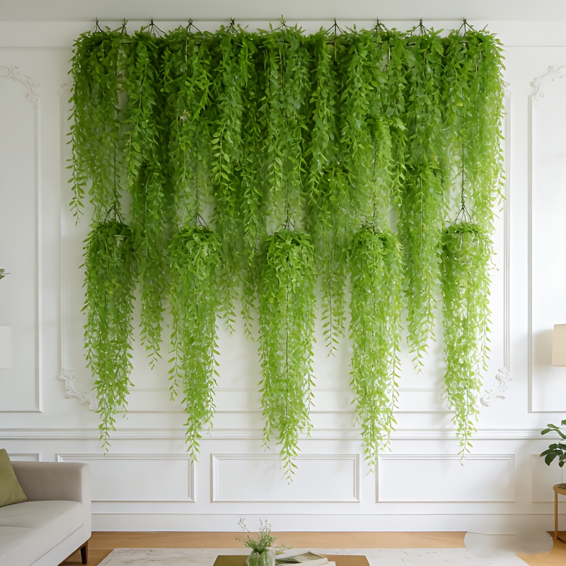 String Of Pearls Plant - 10 sztuk sztucznych pnączy eukaliptusa i