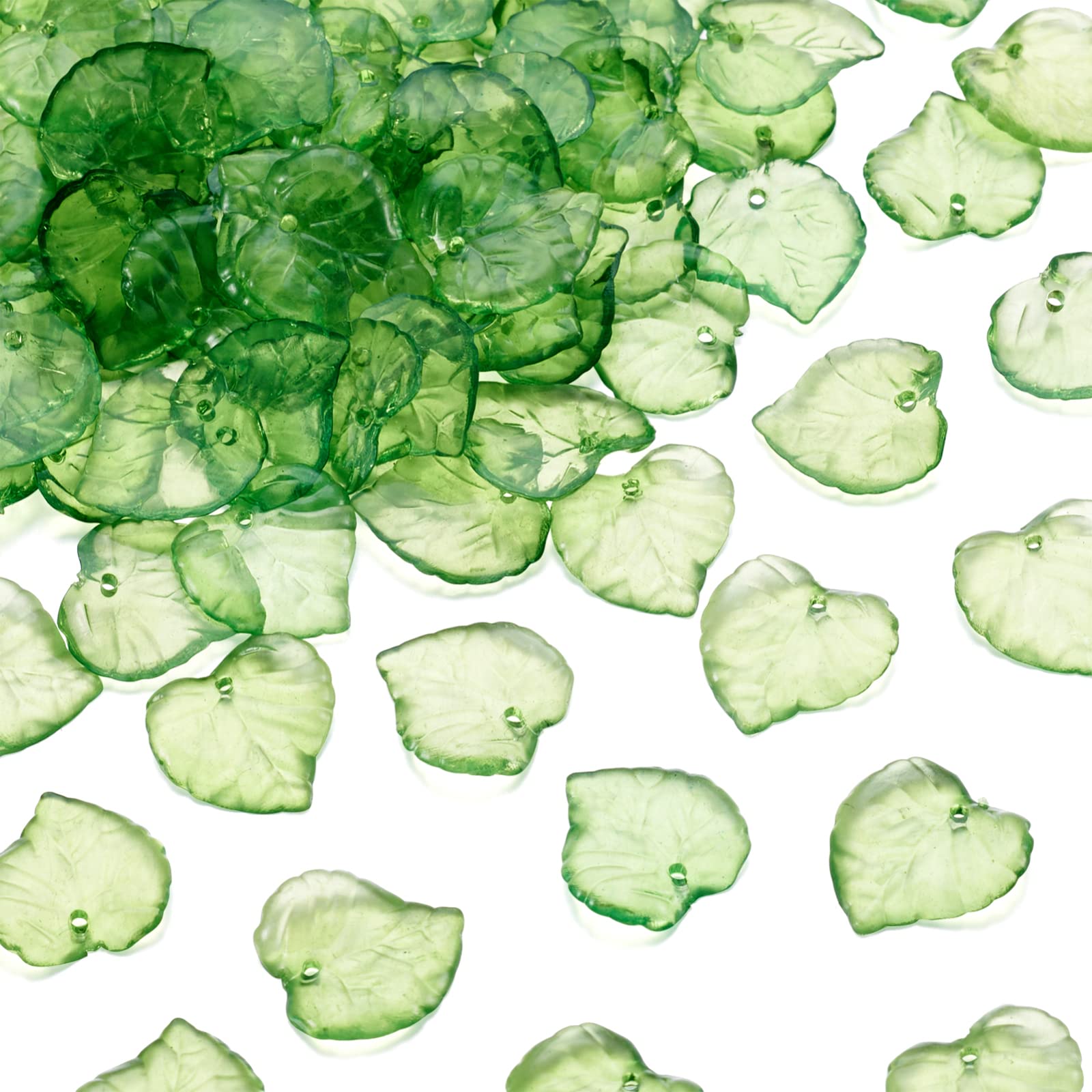 String Of Pearls Plant - 100 sztuk przezroczystych zielonych akrylowych koralików